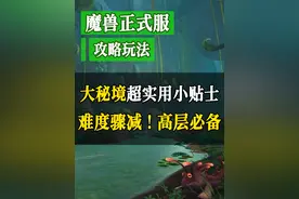 魔兽世界 大秘境超实用技巧！副本难度骤减！冲击高层必备！视频封面