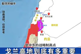 为什么以色列一定要占领戈兰高地？它到底有多重要？ 从地图上看，戈兰高地位于中东心脏地带，是中东的战略制高点，谁控制了戈兰高地，谁就占据了主动权，谁就能主导未来局势发展。更重要的是这里雨水充足，被称为“中东水塔”，是以色列赖以生存的命脉约旦河的发源地。一旦以色列控制此地，就能全面控制水源地，进而控制叙利亚、约旦、黎巴嫩和巴勒斯坦，在中东将立于不败之地。实际上，历次中东战争，实质上都是围绕戈兰高地展开的。#地理 #中东 #以色列 #叙利亚 #涨知识视频封面