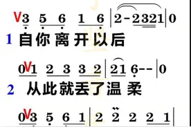 西海情歌 简谱 动态谱 大字谱 #零基础学唱歌  #简谱 #西海情歌 #刀郎 #动态谱视频封面