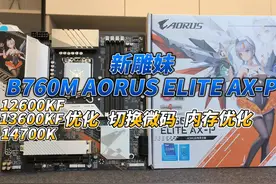技嘉新雕妹 B760M Aorus Elite AX-P主板视频封面