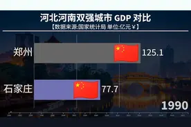 河北河南双强城市GDP对比，没想到石家庄也曾超过郑州！ #知识视频封面