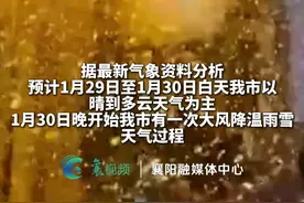 局部地区气温狂降13℃！襄阳雨夹雪或小到中雪来袭！视频封面