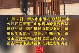 山东机场原党委委员、副总经理，烟台机场原党委书记、董事长李伟贪污、受贿、行贿案一审公开开庭#打虎拍蝇 #反腐倡廉 #一审开庭视频封面