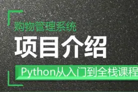 购物系统开发全流程 | 让小白学Python飞升上项目 #编程语言视频封面