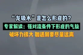 8月25日，宁波，“龙吸水”是怎么形成的？专家解读：强对流条件下形成的气旋，破坏力很大，如遇到要尽量远离#宁波新闻 #龙吸水视频封面