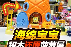 发现海绵宝宝超大菠萝屋，积木拼搭特还原，猜猜我拼了几天？视频封面