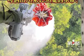 8月25日，重庆北碚，第一视角看直升机灭火，70米长30米宽的水带洒向山林。向所有灭火英雄致敬！#重庆dou知道  视频封面