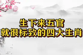 生下来五官就很标致的四大生肖，眉清目秀惹人喜爱视频封面