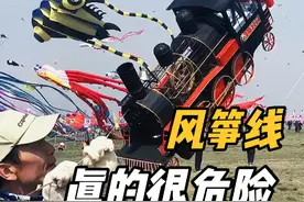 风筝线的杀伤力真的太危险了，大家一定要小心！ #风筝线 #风筝线的威力有多大视频封面