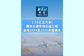 新华社消息｜1.51亿立方米！南水北调东线北延工程启动2024至2025年度调水视频封面