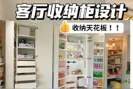 一整面墙的收纳柜才是收纳天花板！附图纸 入住三年，我把原本的客厅储物柜换成了一整面墙的收纳柜！
不仅有mini 800库，还有最近超级火的冰箱收纳柜，连工具都有专属位置！
打开门容量惊人、关上门岁月静好。
充分利用每一寸空间，到处都是收纳小心思！
#装修设计 #收纳整理 #储物柜 #好喜欢我的家 #住进我喜欢的家视频封面