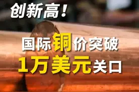 涨价！创新高！#国际铜价突破1万美元关口  #美国关税政策扰动铜价铝价视频封面