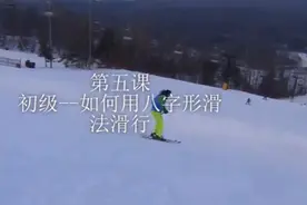 第五课--初级-如何用犁式或八字形滑法滑行 #滑雪🏂 #双板滑雪视频封面