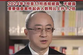 #涉上市公司财务造假案件数量大幅攀升 最高检：为资本市场健康稳定发展提供法治保障 2024年1月至11月违规披露、不披露重要信息案件起诉人数同比上升1.2倍视频封面