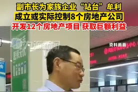 7月24日（发布），湖南常德，#副市长为家族企业站台牟利 ，成立或实际控制8个房地产公司，获取巨额利益。视频封面