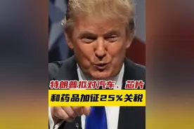 特朗普拟对汽车、芯片和药品加征25%关税 视频封面