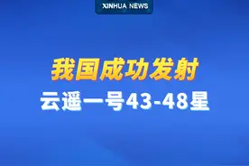新华社消息｜我国成功发射云遥一号43-48星视频封面