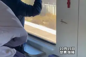 大美中国！火车途径张掖 旅客纷纷掏出手机记录祖国美景 大爷出口成章 来了段现场配音视频封面