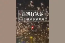 手艺人的中式浪漫！祝刷到这个视频的你，蛇年大吉，巳巳如意！ 非遗技艺打铁花，用1600°C的铁水，幻化成火树银花不夜天，迎接新年的到来！#我们的春节 #非遗贺新春 #百young非遗计划  #非遗守护人  #中国的春节是世界的春节视频封面