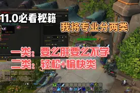11.0必看秘籍！我将专业分2类 #游戏内容风向标 #魔兽世界视频封面