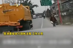 冬天喷老人一身水的洒水车找到了！是交通部门的养护车辆 四川岳池县交通局：对驾驶员严肃处理视频封面