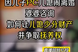 因儿子PC儿媳闹离婚，如何让儿媳少分财产并争取抚养权？ #离婚财产分割#争取抚养权#闹离婚#老公PC#重庆离婚律师视频封面