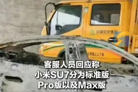 小米客服:小米SU7事故车电池来源待查,标准版搭载的是弗迪刀片电池或宁德时代电池,“两种电池随机安装 购车时不能选择”#小米su7视频封面