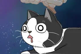 你的奶牛猫会发神经吗 #抖音原创动漫 #轻漫计划 #猫咪 #奶牛猫 #猫咪的迷惑行为