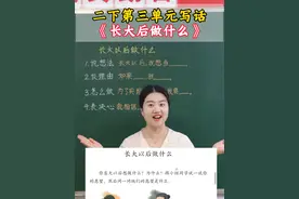 二下第三单元写话：长大以后做什么 #二年级 #二年级语文 #孩子教育 #亲子教育 #抖音创作季视频封面