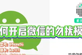 如何开启微信的勿扰模式 这个视频将教你如何开启微信的勿扰模式视频封面
