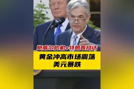 鲍威尔危机+特朗普放话，黄金冲高市场震荡，美元暴跌 视频封面
