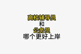 高校辅导员和公务员哪个更好上岸？#研究生 #硕士 #教师编制视频封面