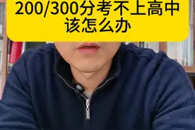 200 300分考不上高中该怎么办 #初三升学规划 #考不上高中怎么办 #中职视频封面