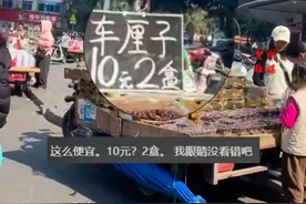 这是广西人的水果自由？网友偶遇广西地摊卖车厘子10元2盒，外地网友：想交个广西朋友，给我寄点#广西 #水果自由 #车厘子 #热点视频封面