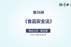 第36讲 食品安全法-1视频封面
