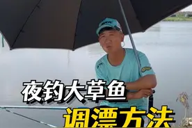 夜钓草鱼的2种调漂方法#钓草鱼 #调漂技巧 #2023dou来钓鱼