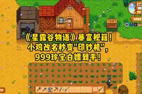 《星露谷物语》暴富秘籍！小鸡改名秒变"印钞机"