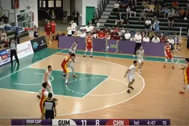 【球员集锦】杨瀚森19分9篮板1助攻，中国男篮轻取关岛男篮。视频封面