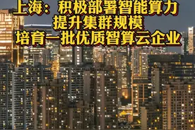 #上海：积极部署智能算力 提升集群规模 培育一批优质智算云企业@抖音财经视频封面