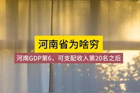 河南为啥“穷”，人均可支配收入不高 #河南视频封面