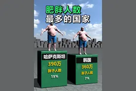 世界上肥胖人数最多的国家排名对比 #世界之最 #数据可视化 #肥胖视频封面