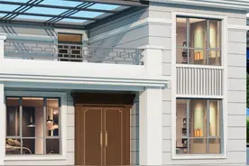 预算不多，就建这款简欧小二层，占地面积80平，做4个房间和两个卫生间，二楼还有小露台，休闲晾晒，全套图纸有需要的吗 #农村自建房  #别墅设计  #图纸设计视频封面