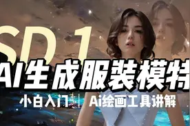 AI模特变装秀,动作定义生成高仿真。Ps辅助生成蒙版视频封面
