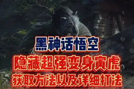 黑神话悟空隐藏超强变身寅虎！获取方法以及详细打法！视频封面