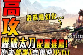 【怪物猎人荒野】离谱伤害! 爆破太刀! 装备配置! 高输出爆 发!视频封面