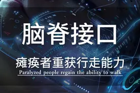 脑脊接口，瘫痪者重获行走能力 脑脊接口开启了人体2.0时代，复旦大学加福民团队，用“三合一”脑脊接口技术，在脑与未损伤脊椎间架起“神经桥”，让患者可以通过自己的意图来控制肢体#脑脊接口 #科技改变生活 #生命科学 #科技 #脑机接口视频封面