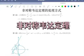 非对称韦达定理#非对称韦达定理 #圆锥曲线 #高中数学视频封面