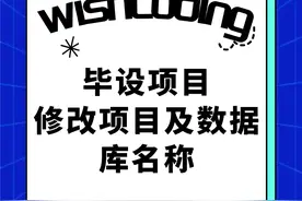 项目及数据库名称如何修改？手把手教学 #计算机 #编程 #毕业论文视频封面