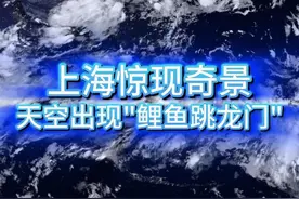 上海天空惊现"鲤跃龙门"奇景！ 7月16日傍晚，上海的天空中突然出现了神似“鲤鱼跳龙门”的云系，有人认为是吉兆有人认为是凶兆，这到底是怎么回事？#上海 #天象奇观 #看云识天气 #接好运 #鲤跃龙门视频封面