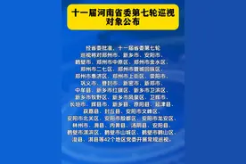 十一届河南省委第七轮巡视对象公布 #河南 #巡视 #省委 #反腐倡廉视频封面